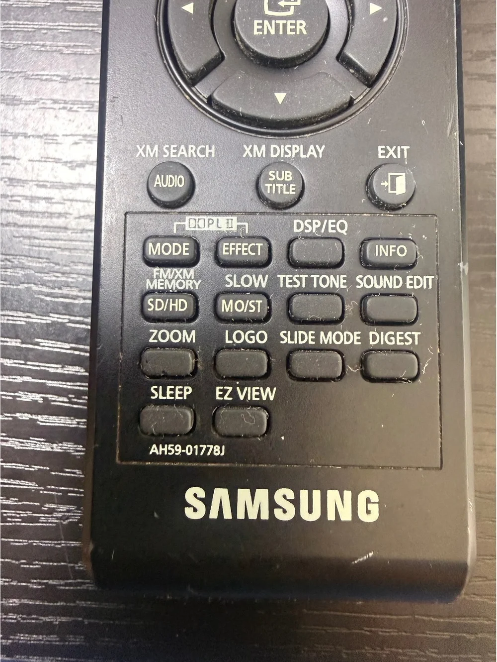 Samsung AH59-01778J Remote Control for TV and Audio Systems